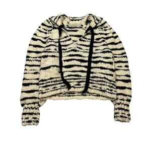 Ulla Johnson Nicola Pullover Zebra Wool Pullover Sweater Women's Small